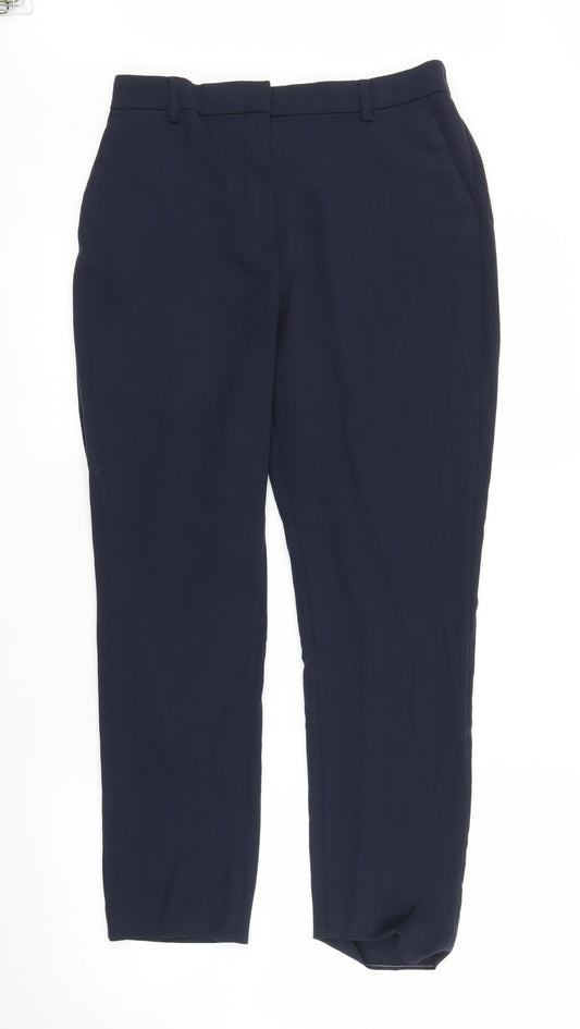 Womens UK Size 12 M&S Regular Fit Bloomer Blue Trousers