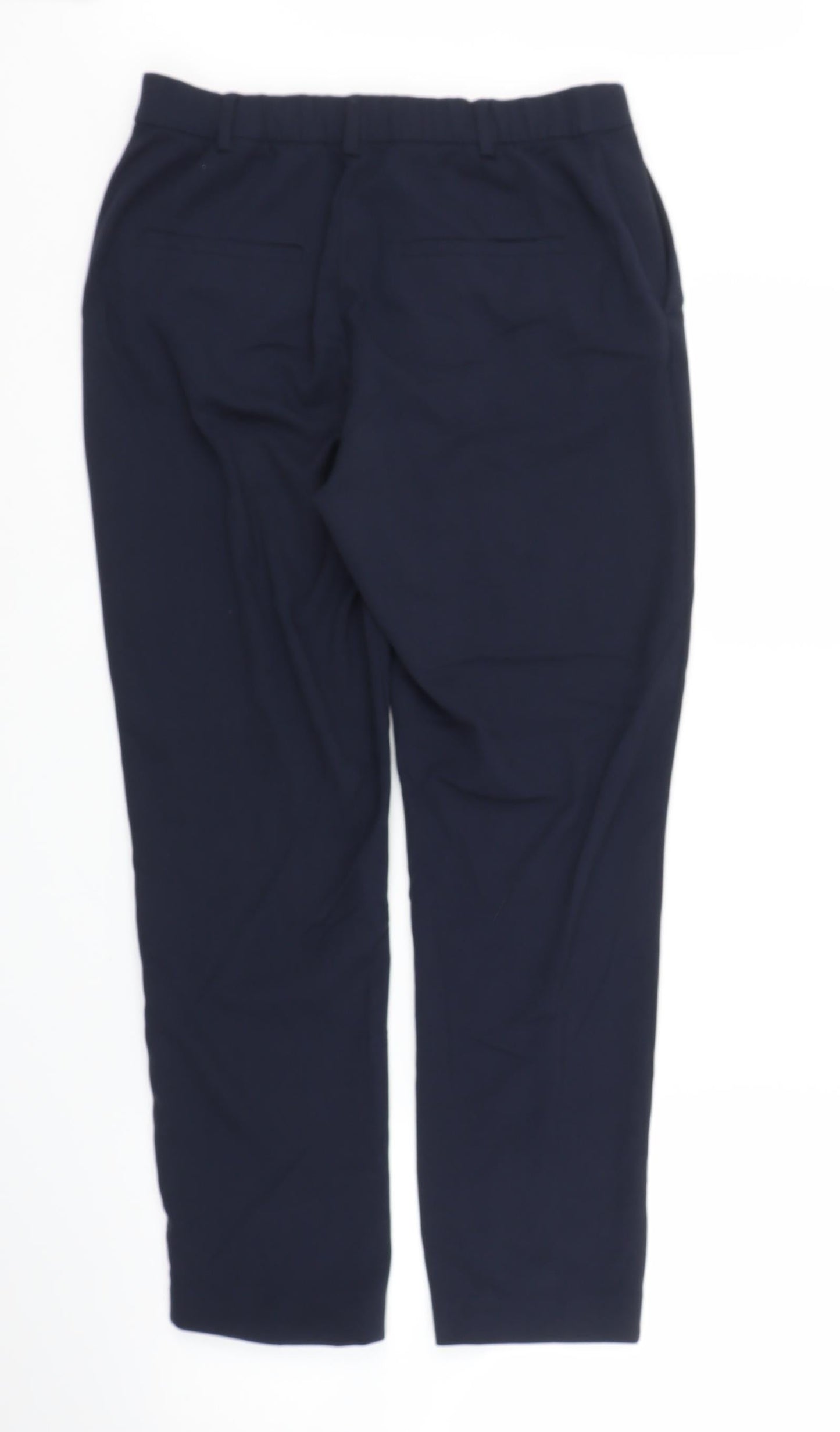 Womens UK Size 12 M&S Regular Fit Bloomer Blue Trousers