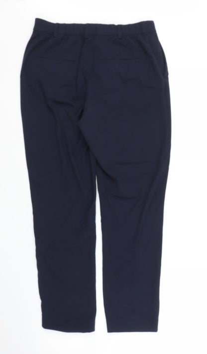 Womens UK Size 12 M&S Regular Fit Bloomer Blue Trousers