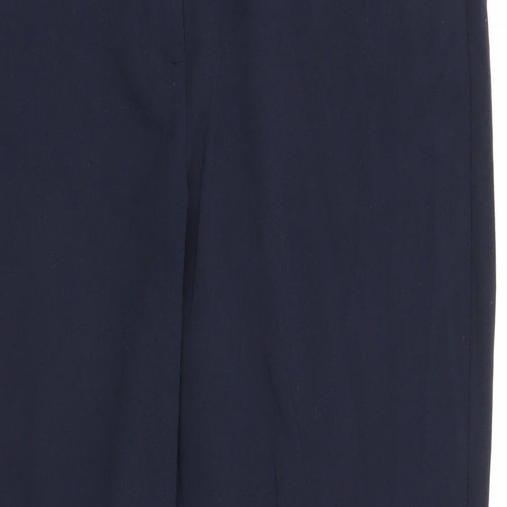 Womens UK Size 12 M&S Regular Fit Bloomer Blue Trousers