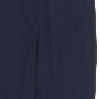 Womens UK Size 12 M&S Regular Fit Bloomer Blue Trousers