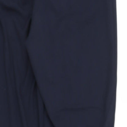 Womens UK Size 12 M&S Regular Fit Bloomer Blue Trousers