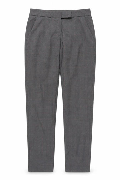 Stile Benetton Womens Grey Plaid Trousers Size 12 L27 in