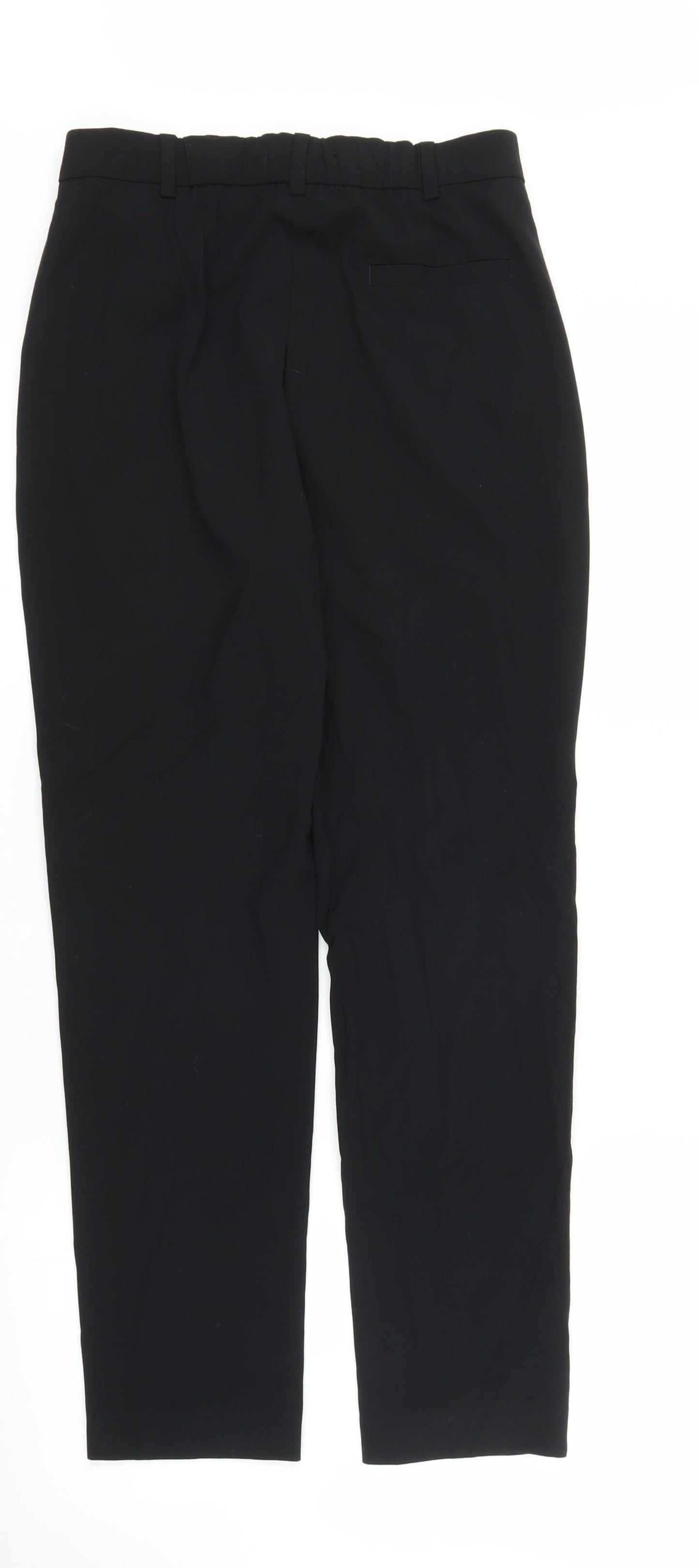 Womens UK Size 8 M&S Regular Fit Capri Black Trousers