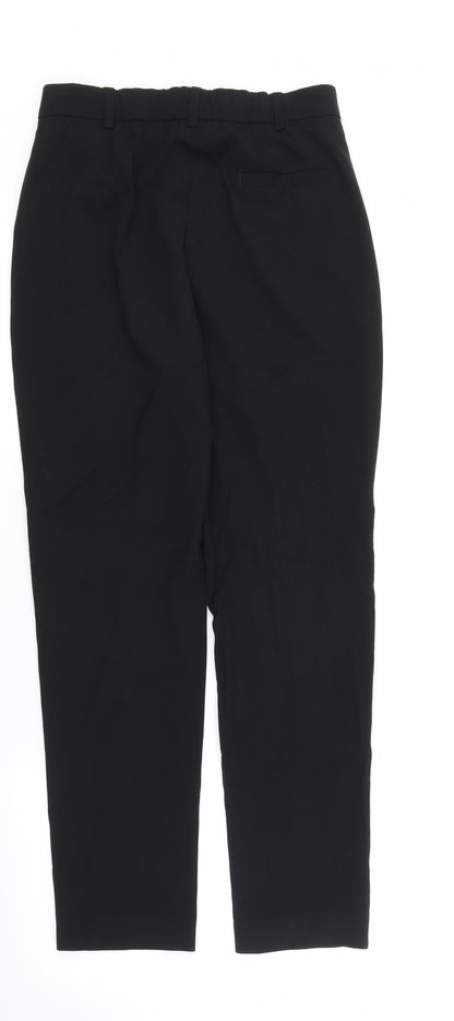 Womens UK Size 8 M&S Regular Fit Capri Black Trousers