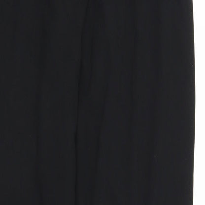 Womens UK Size 8 M&S Regular Fit Capri Black Trousers