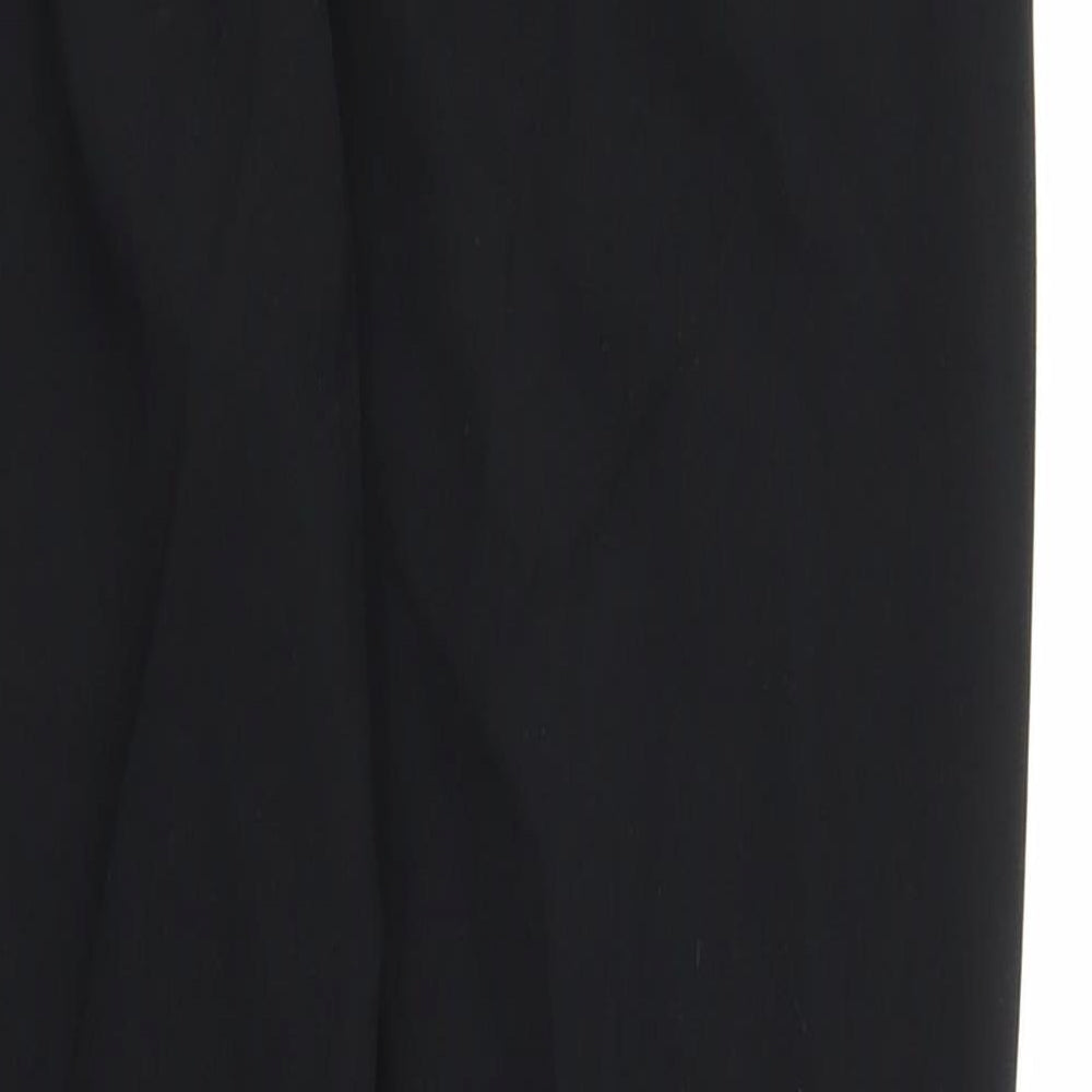 Womens UK Size 8 M&S Regular Fit Capri Black Trousers