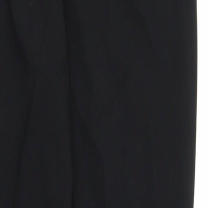 Womens UK Size 8 M&S Regular Fit Capri Black Trousers