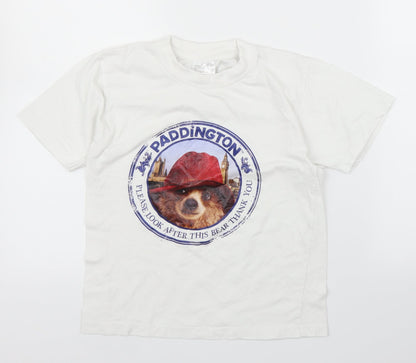 Super Combed Girls White   Basic T-Shirt Size 8 Years