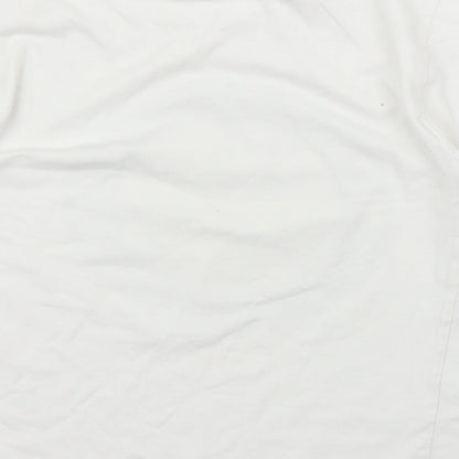 Super Combed Girls White   Basic T-Shirt Size 8 Years
