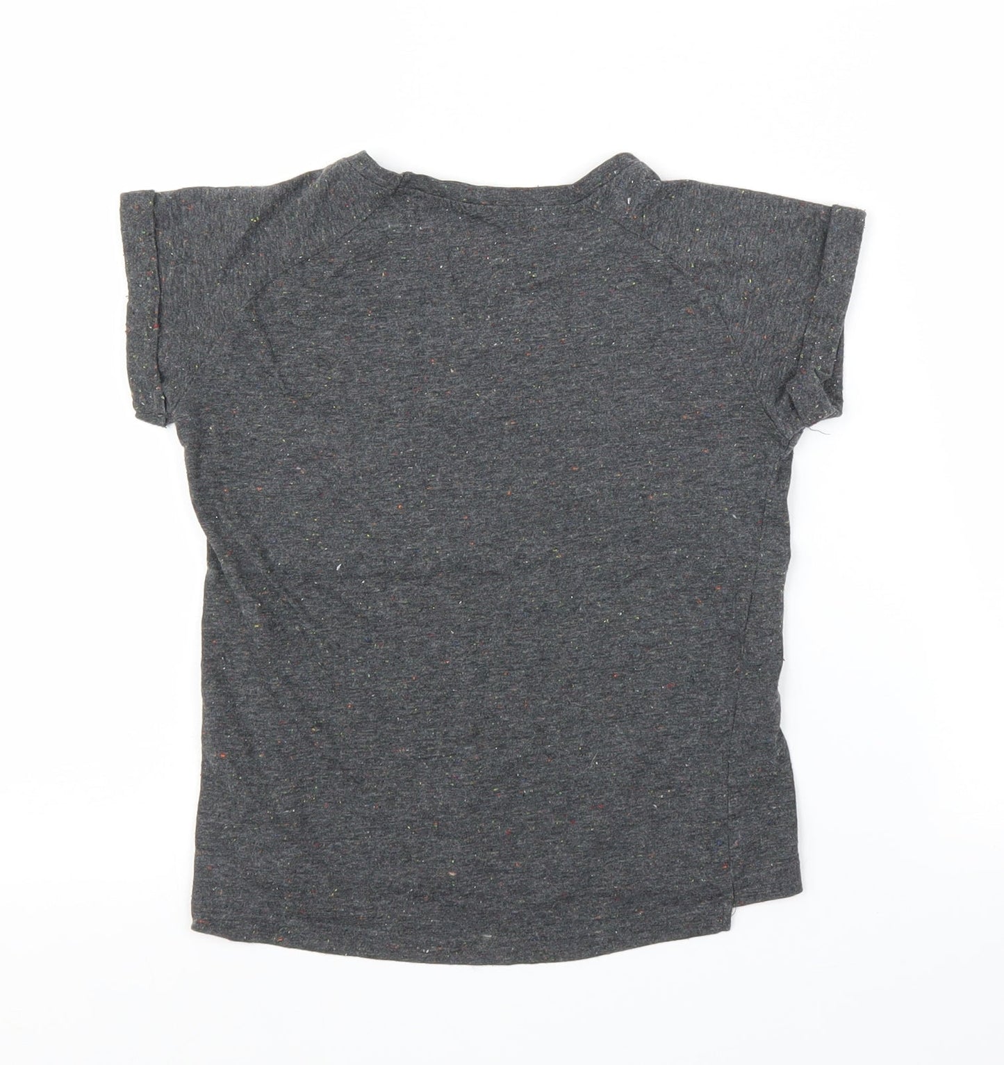 Young Dimension Girls Grey   Basic T-Shirt Size 7-8 Years