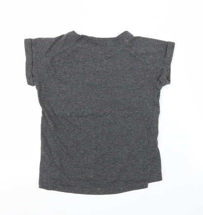 Young Dimension Girls Grey   Basic T-Shirt Size 7-8 Years