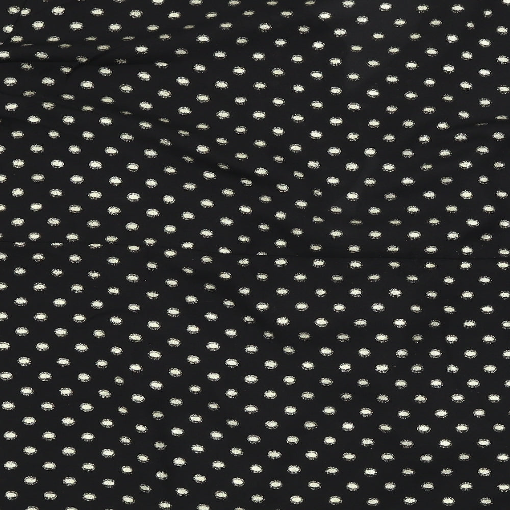 glamarous  Womens Black Polka Dot  Basic Blouse Size 14