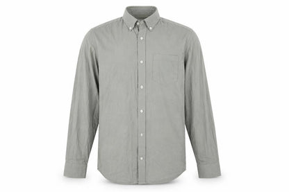 Mens UK Size S Premium Grey  Button-Up Long Sleeve Casual Shirt