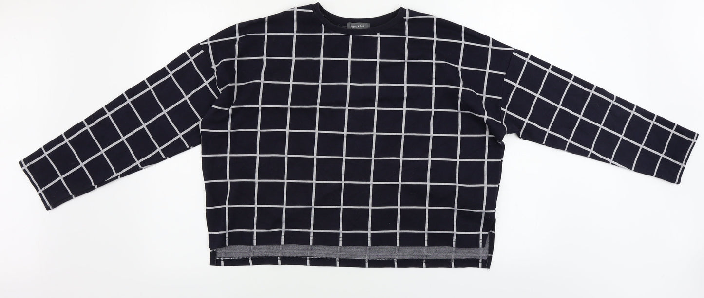 Primark  Womens Blue Check  Cardigan Jumper Size L