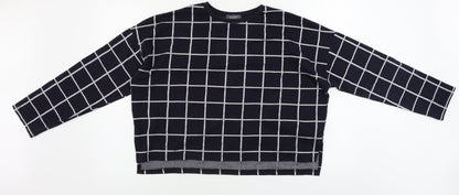Primark  Womens Blue Check  Cardigan Jumper Size L