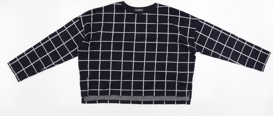 Primark  Womens Blue Check  Cardigan Jumper Size L