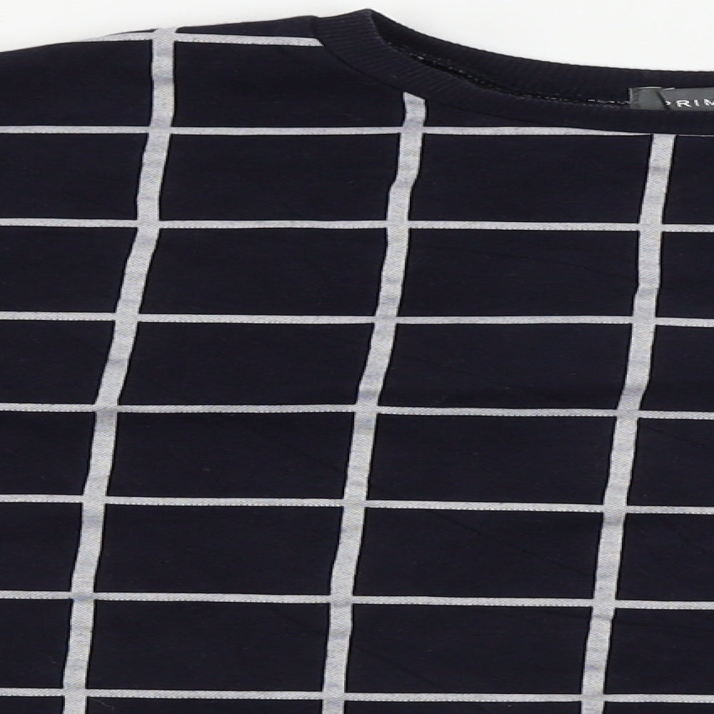 Primark  Womens Blue Check  Cardigan Jumper Size L