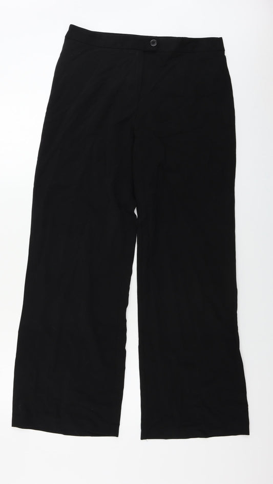 Womens UK Size M Joella Di Marco Regular Fit  Black Trousers