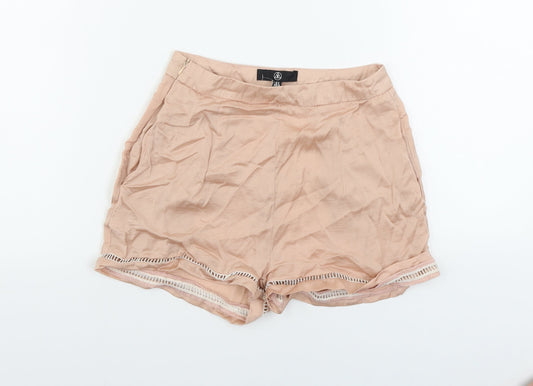 Missguided  Womens Pink   Cut-Off Shorts Size 6