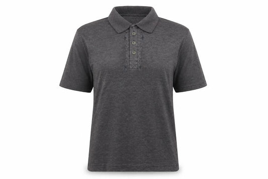 pacino Womens Grey   Basic Polo Size L