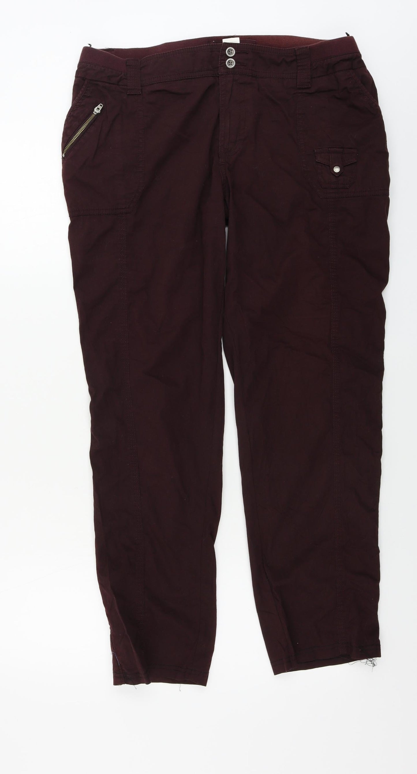 somona Womens Purple   Trousers  Size 16 L25 in