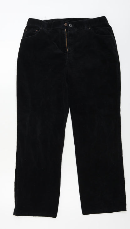 Marks and Spencer  Mens Black Paisley  Trousers  Size 32 in L26 in