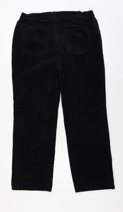 Marks and Spencer  Mens Black Paisley  Trousers  Size 32 in L26 in