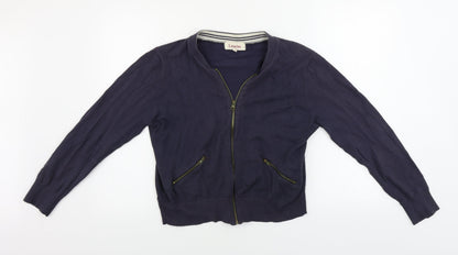 Womens UK Size 14 Louche Blue Cardigan Jumper