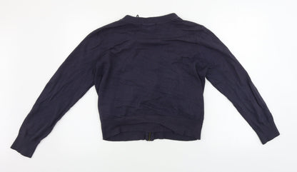 Womens UK Size 14 Louche Blue Cardigan Jumper