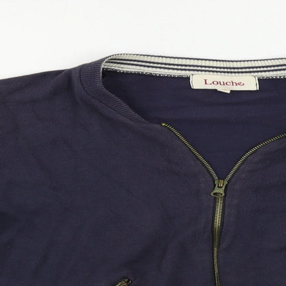 Womens UK Size 14 Louche Blue Cardigan Jumper