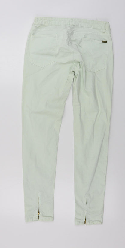 Womens UK Size 28 in Preworn Regular Fit Straight Green Jeans