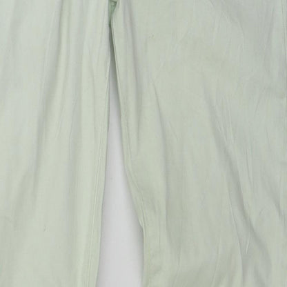Womens UK Size 28 in Preworn Regular Fit Straight Green Jeans