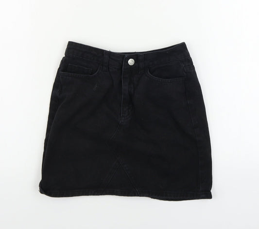 New Look  Womens Black   A-Line Skirt Size 6