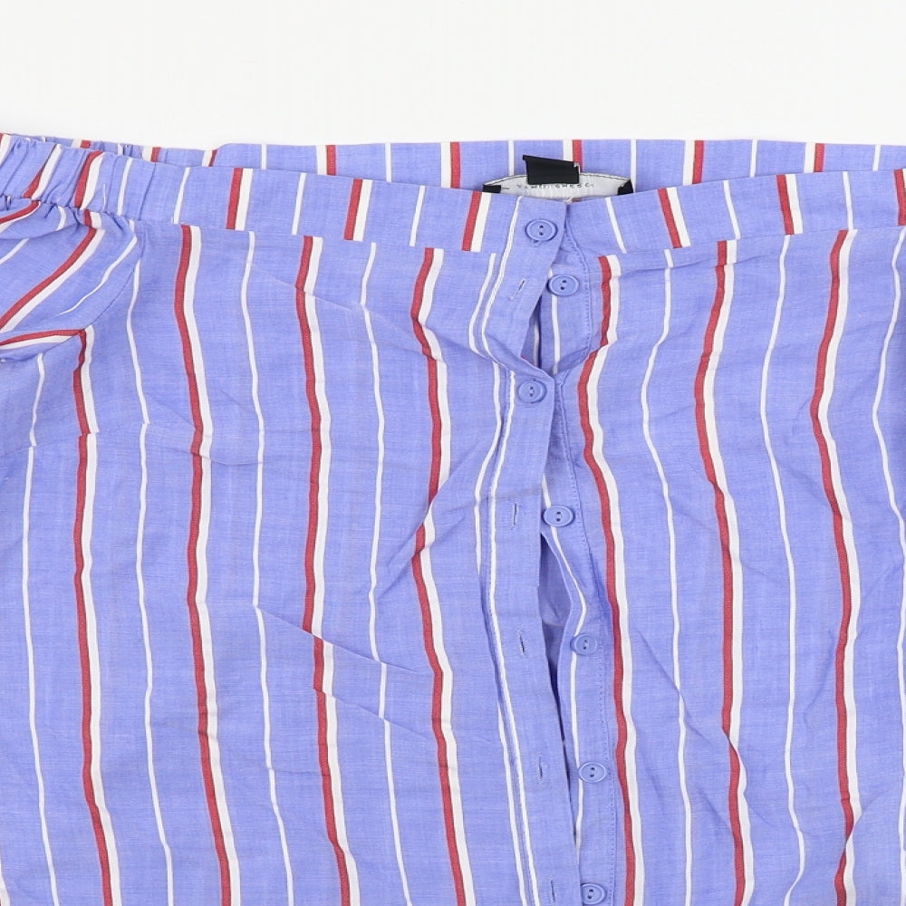 Womens UK Size 10 Atmosphere Blue Basic Blouse