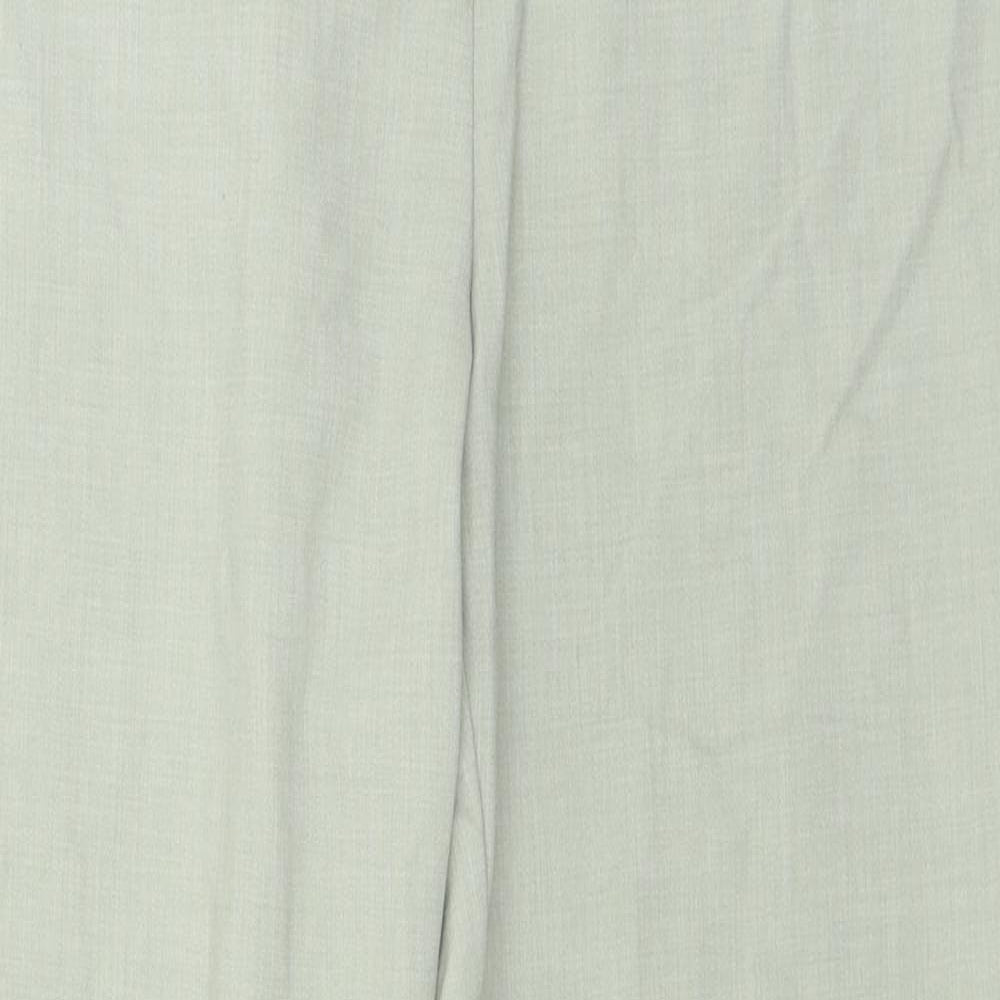 Womens UK Size 12 Marks and Spencer Regular Fit  Green Trousers