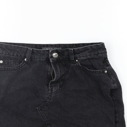 deniem co Womens Black   A-Line Skirt Size 6