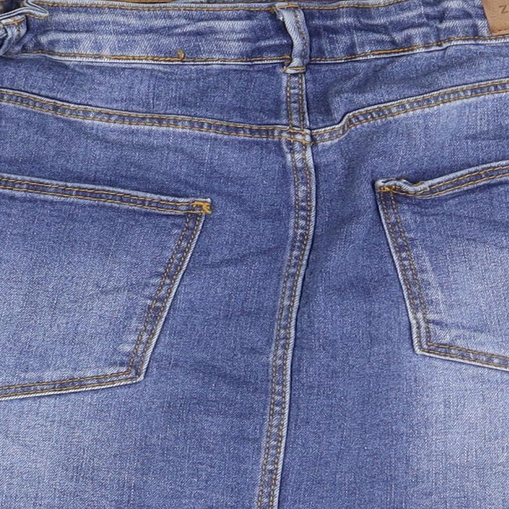 Zara Girls Blue   A-Line Skirt Size 11-12 Years