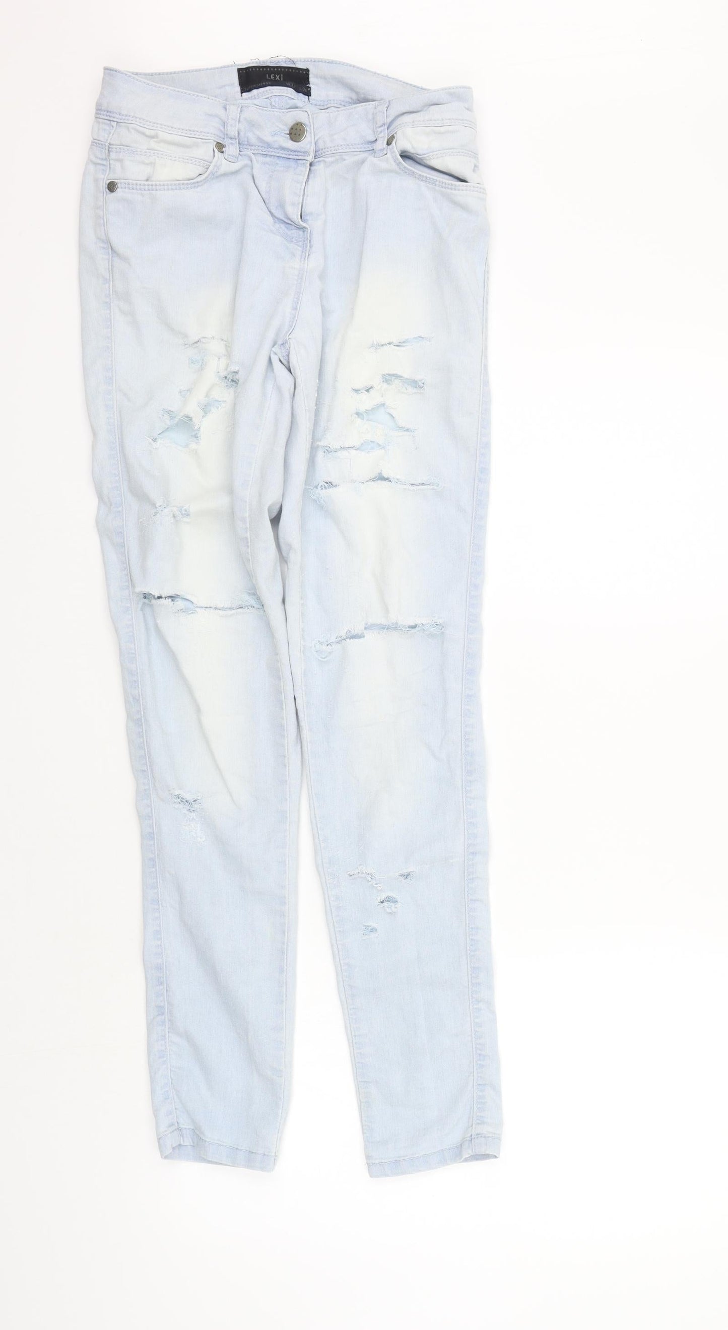 LEXI Womens Blue   Skinny Jeans Size 24 L30 in