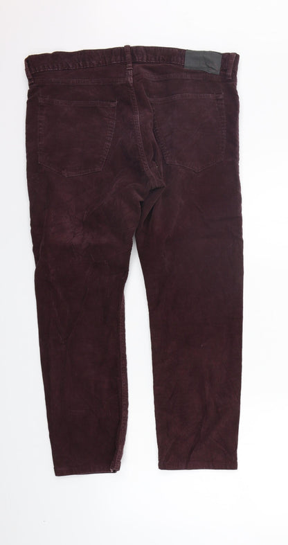 Womens UK Size 36 in Marks and Spencer Regular Fit  Purple Trousers