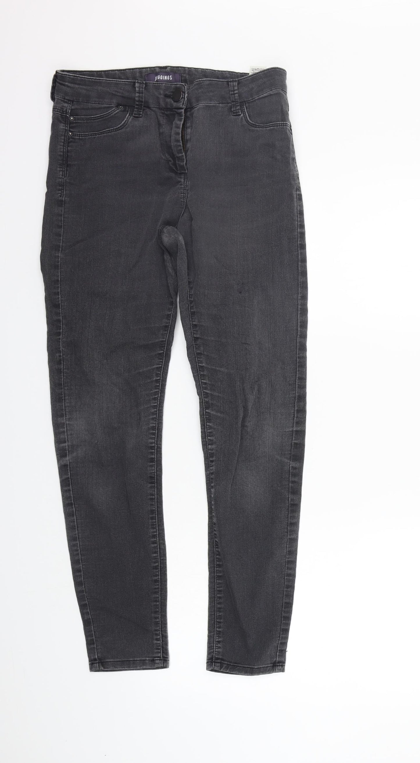 Womens UK Size 10 Marks and Spencer Regular Fit Straight Grey Jeans
