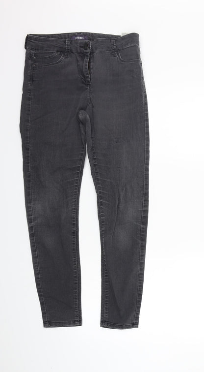 Womens UK Size 10 Marks and Spencer Regular Fit Straight Grey Jeans