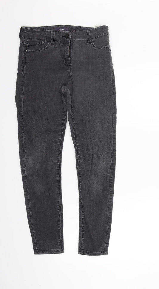 Womens UK Size 10 Marks and Spencer Regular Fit Straight Grey Jeans