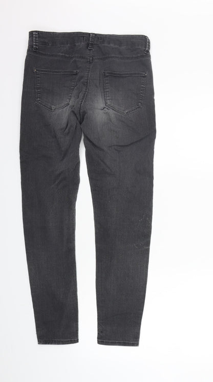 Womens UK Size 10 Marks and Spencer Regular Fit Straight Grey Jeans