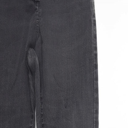 Womens UK Size 10 Marks and Spencer Regular Fit Straight Grey Jeans