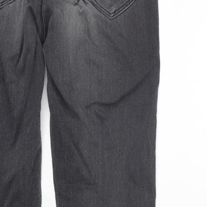 Womens UK Size 10 Marks and Spencer Regular Fit Straight Grey Jeans