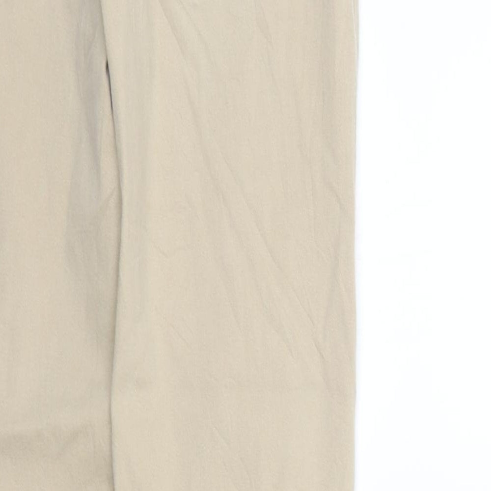 24/7 Womens Beige   Trousers  Size 12 L28 in