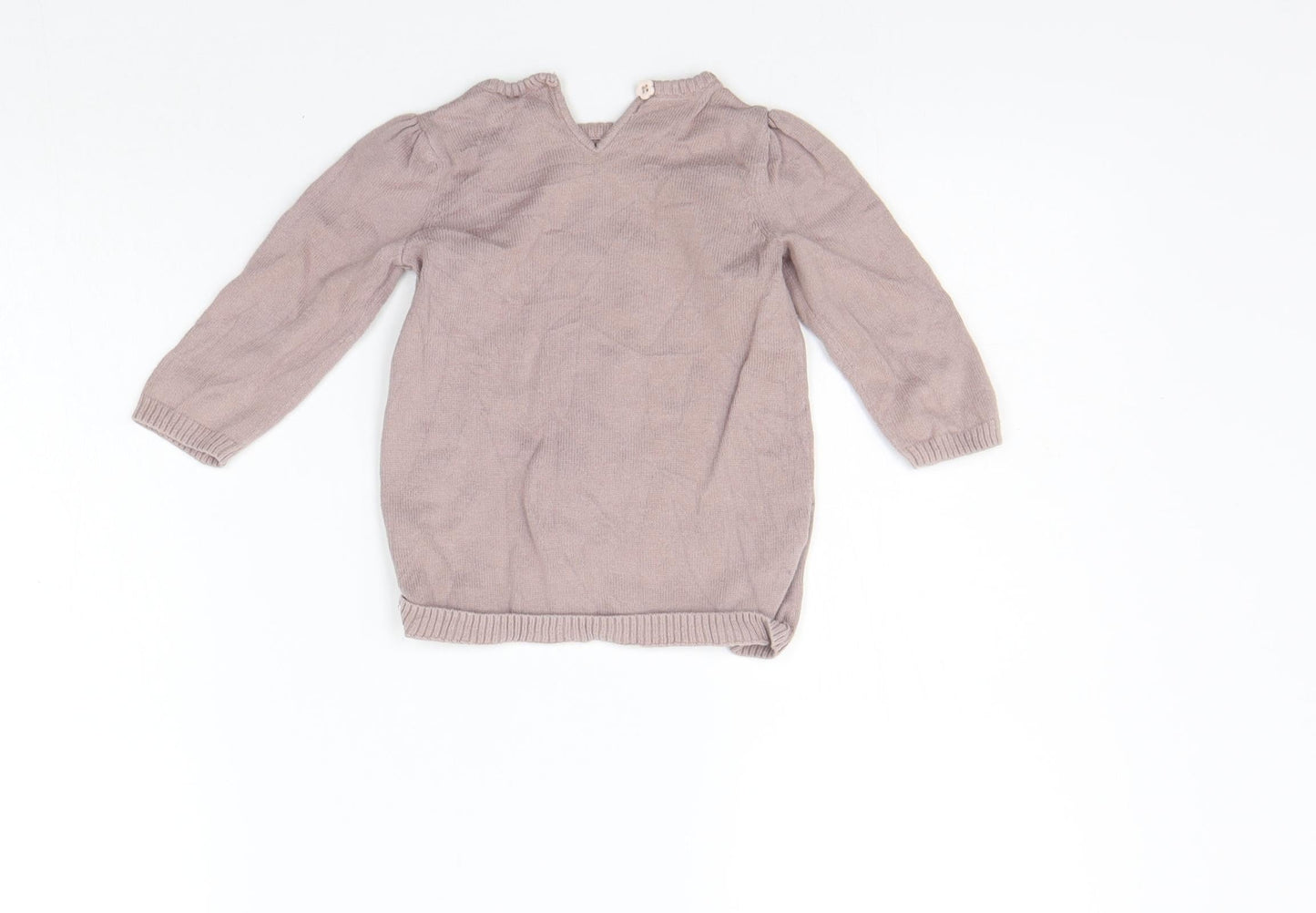 TU Girls Pink   Pullover Jumper Size 3-6 Months  - bunny