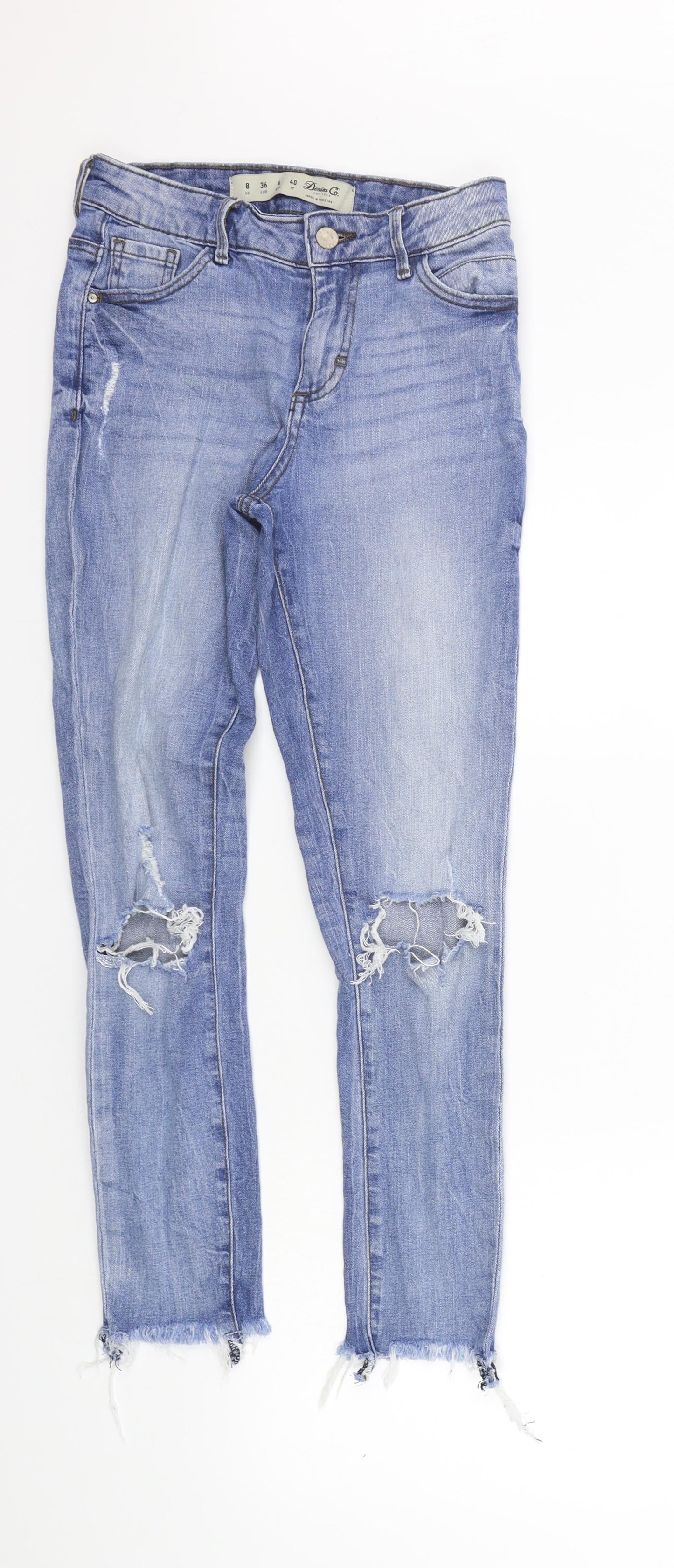 Womens UK Size 8 deniem co Extra-Slim Fit Skinny Blue Jeans