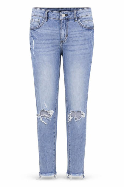 Denim & Co. Womens Blue   Skinny Jeans Size 8 L25 in